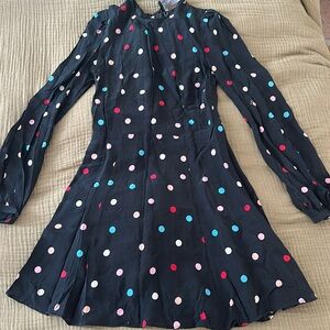 Réalisation Par multi colored polka dot mini dress